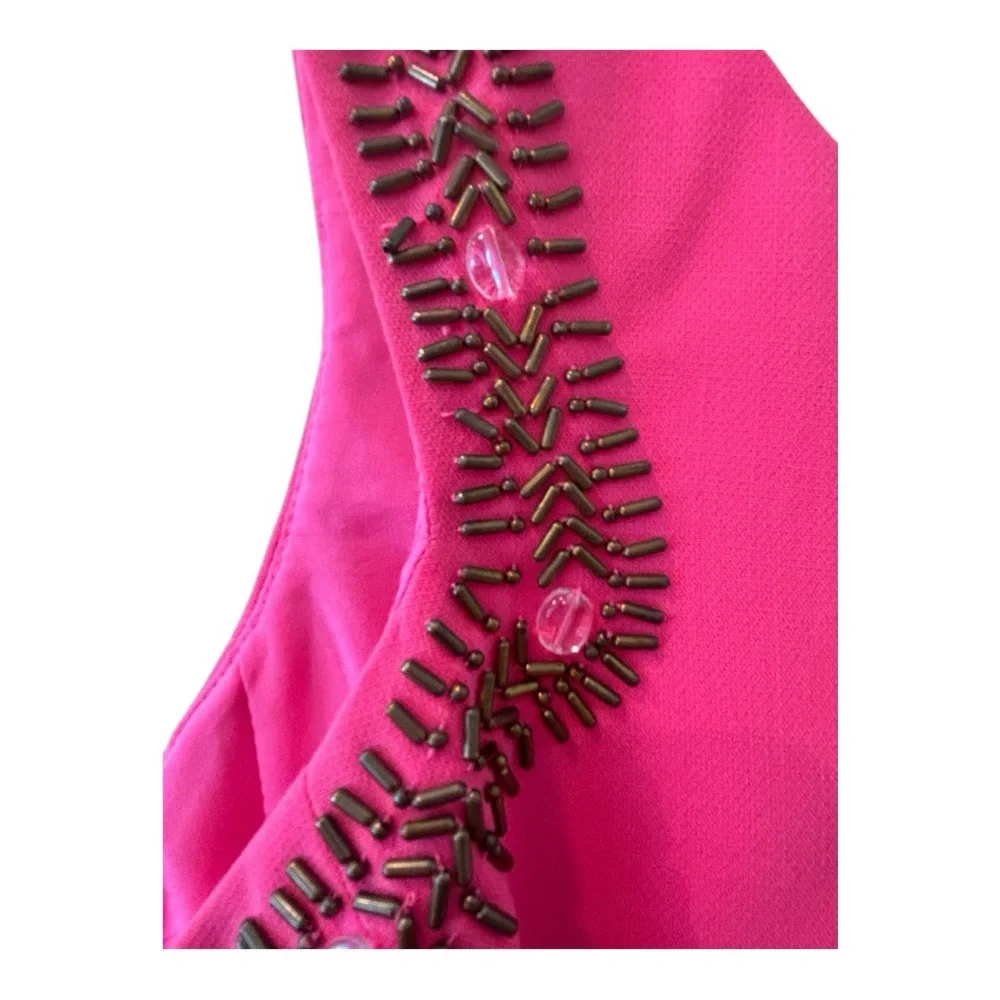 Lilly Pulitzer Pink Sheath Mini Dress Scoop Neck Sleeveless